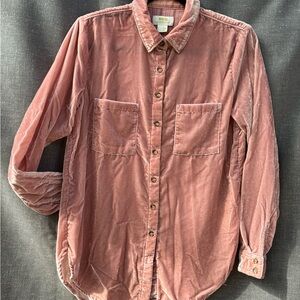 Anthropologie Maeve crushed velvet shirt